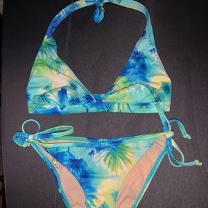 Blue island Tropical Bikini- excellent condition